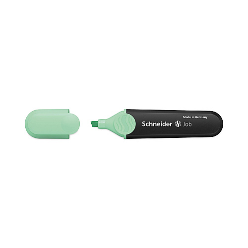 Schneider Job Pastel Highlighters, Chisel Tip (1mm/5mm), Assorted Ink Colors, Black/Assorted Barrel Colors, 6/Pack (115097)