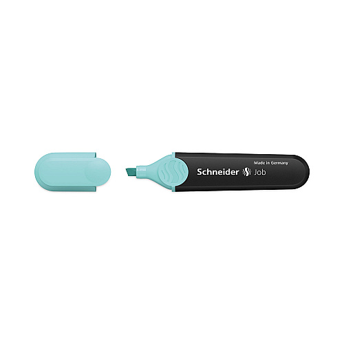 Schneider Job Pastel Highlighters, Chisel Tip (1mm/5mm), Assorted Ink Colors, Black/Assorted Barrel Colors, 6/Pack (115097)