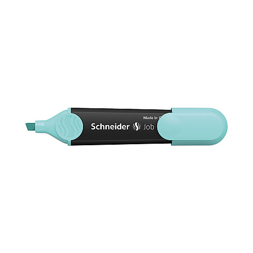 Schneider Job Pastel Highlighters, Chisel Tip (1mm/5mm), Assorted Ink Colors, Black/Assorted Barrel Colors, 6/Pack (115097)