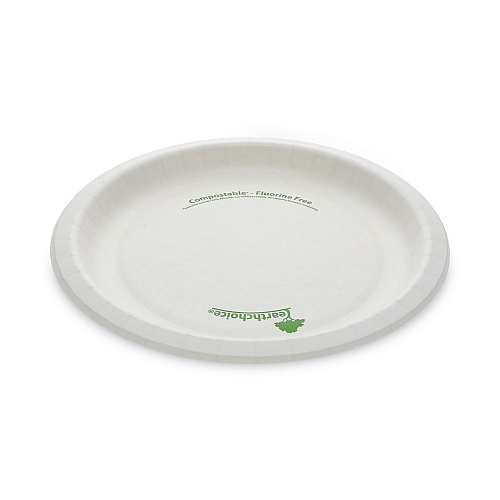 Pactiv EarthChoice Pressware Compostable Dinnerware, Plate, 9" dia, White, 450/Carton (PSP09EC)