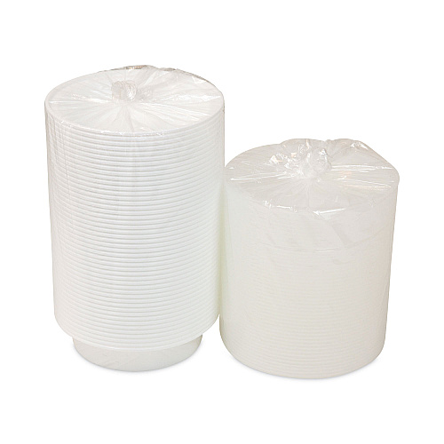 Pactiv Newspring VERSAtainer Microwavable Containers,  24 oz, 7 x 7 x 2.38, White/Clear, Plastic, 150/Carton (NC723)
