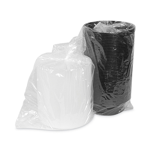 Pactiv Newspring VERSAtainer Microwavable Containers, 32 oz, 7 Diameter x 2 h, Black/Clear, Plastic, 150/Carton (NC729B)