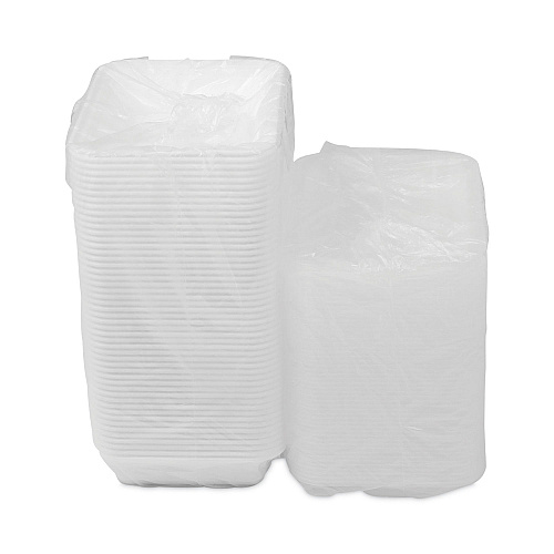 Pactiv Newspring VERSAtainer Microwavable Containers, 8.8 x 6 x 2, White/Clear, Base/Lid Combo, 150/Carton (NC868)