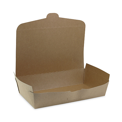 Pactiv EarthChoice OneBox Paper Box, 55 oz, 9 x 4.85 x 2, Kraft, 100/Carton (NOB02KEC)