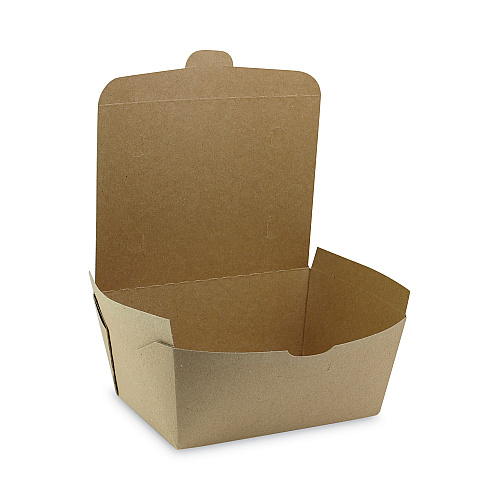 Pactiv EarthChoice OneBox Paper Box, 66 oz, 6.5 x 4.5 x 3.25, Kraft, 160/Carton (NOB03KEC)