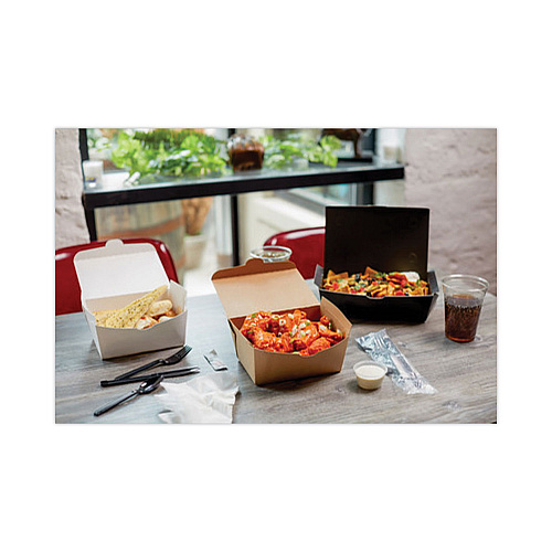 Pactiv EarthChoice OneBox Paper Box, 66 oz, 6.5 x 4.5 x 3.25, White, 160/Carton (NOB03W)