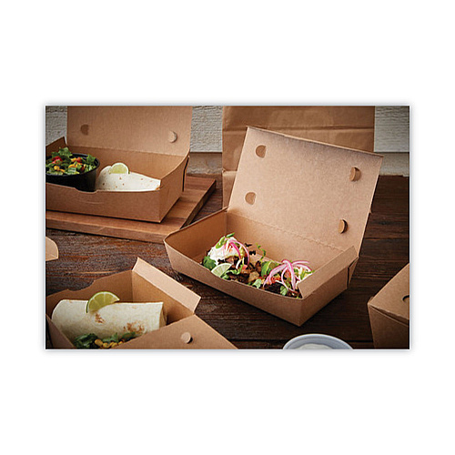 Pactiv EarthChoice OneBox Paper Box, 77 oz, 9 x 4.85 x 2.7, Kraft, 162/Carton (NOB04SKEC)