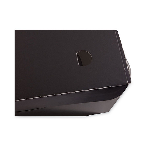 Pactiv EarthChoice OneBox Paper Box, 46 oz, 4.5 x 4.5 x 3.25, Black, 200/Carton (NOB08B)