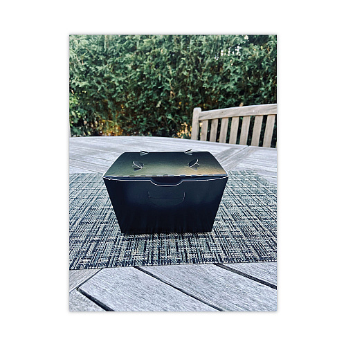 Pactiv EarthChoice OneBox Paper Box, 46 oz, 4.5 x 4.5 x 3.25, Black, 200/Carton (NOB08B)