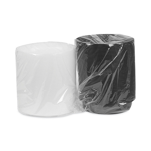 Pactiv Newspring VERSAtainer Microwavable Containers, Oval, 32 oz, 9.1 x 6.7 x 1.9, Black/Clear, Plastic, 150/Carton (OC32B)