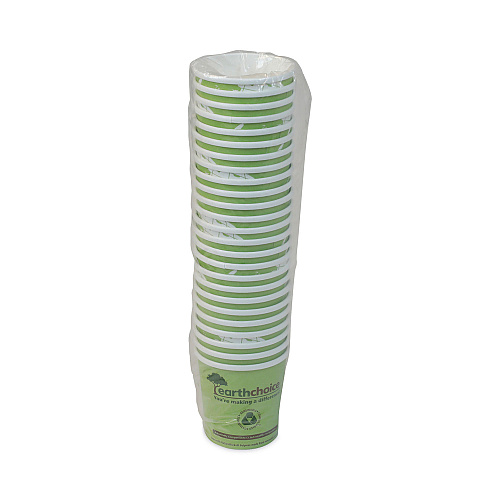 Pactiv EarthChoice Compostable Soup Cup Large, 16 oz, 3.63" Diameter x 3.88"h, Green, Paper, 500/Carton (PHSC16ECDI)