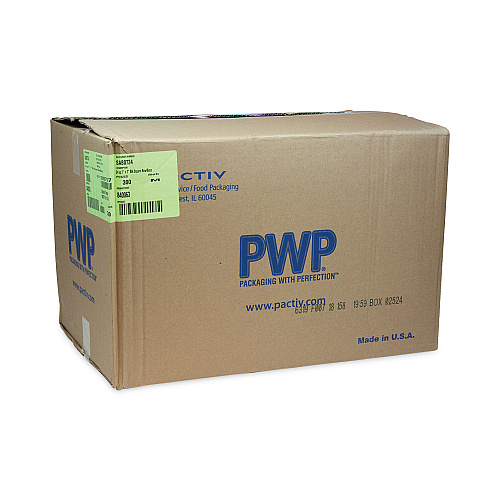 Pactiv EarthChoice Square Recycled Bowl, 24 oz, 7 x 7 x 1.52, Black, Plastic, 300/Carton (SAB0724)