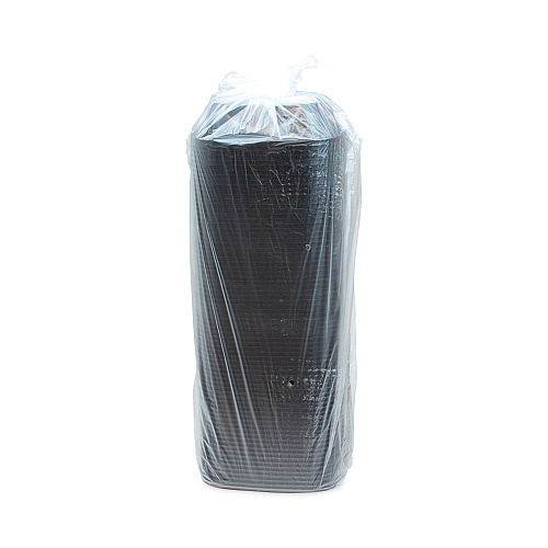 Pactiv EarthChoice Square Recycled Bowl, 24 oz, 7 x 7 x 1.52, Black, Plastic, 300/Carton (SAB0724)
