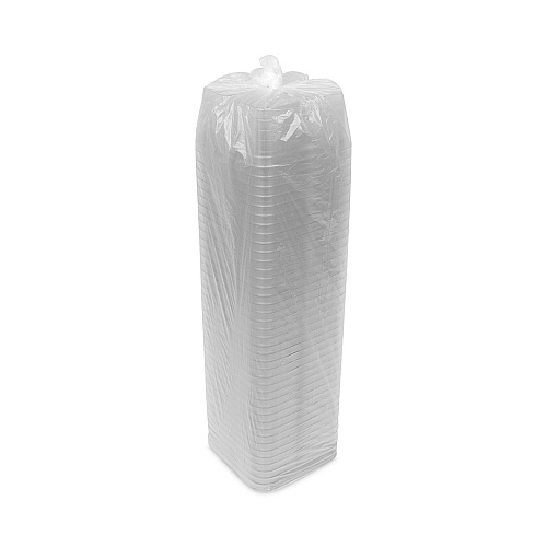 Pactiv EarthChoice Square Recycled Bowl,4-Compartment, 32 oz, 6.13 x 6.13 x 2.61, Clear, Plastic, 360/Carton (Y6S324C)