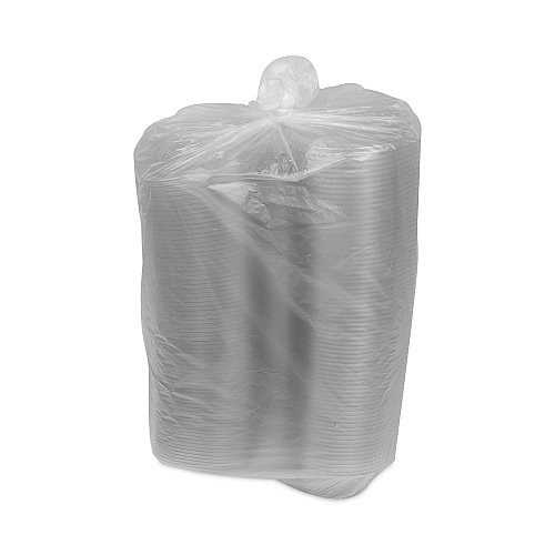 Pactiv EarthChoice Recycled PET Hinged Container, 24 oz, 7.38 x 5.88 x 2.38, Clear, Plastic, 280/Carton (YCA910240000)
