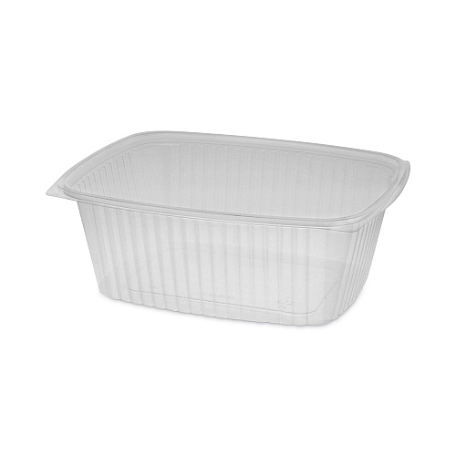 Pactiv Showcase Deli Container, Base Only, 1-Compartment, 64 oz, 9 x 7.4 x 4, Clear, Plastic, 220/Carton (YCI850640000)