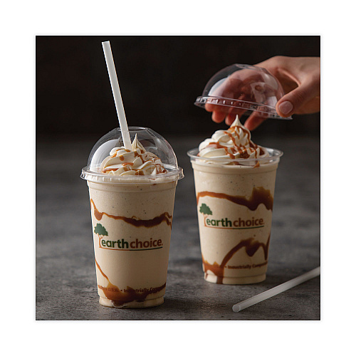 Pactiv EarthChoice Compostable Cold Cup, 20 oz, Clear/Printed, 600/Carton (YPLA21CEC)