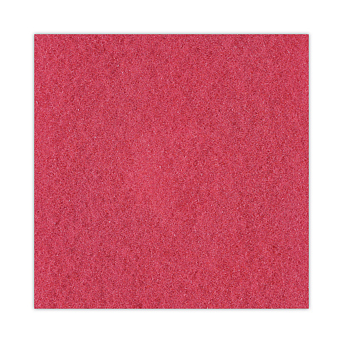 Boardwalk&reg; Standard 20" Floor Pads, Red, 5/Carton (BWK4020RED)