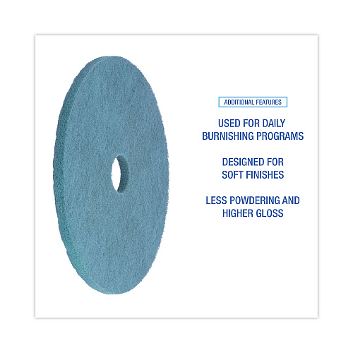 Boardwalk&reg; Ultra High-Speed Floor Pads, 20" dia, Aqua, 5/Carton (BWK4020AQU)