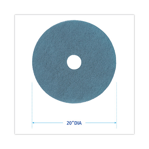 Boardwalk&reg; Ultra High-Speed Floor Pads, 20" dia, Aqua, 5/Carton (BWK4020AQU)