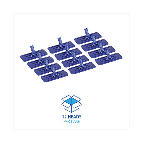 Boardwalk&reg; Swivel Pad Holder, Plastic, Blue, 4 x 9, 12/Carton (BWK00405)