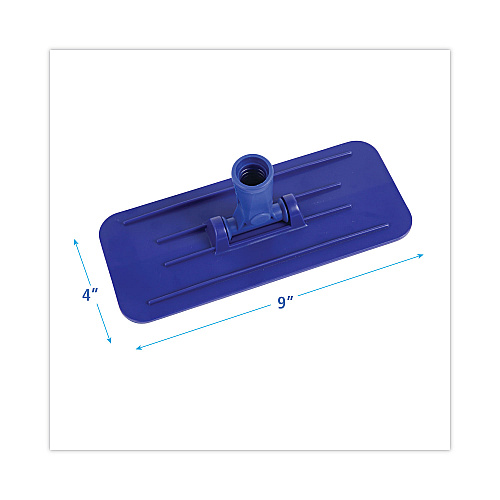 Boardwalk&reg; Swivel Pad Holder, Plastic, Blue, 4 x 9, 12/Carton (BWK00405)