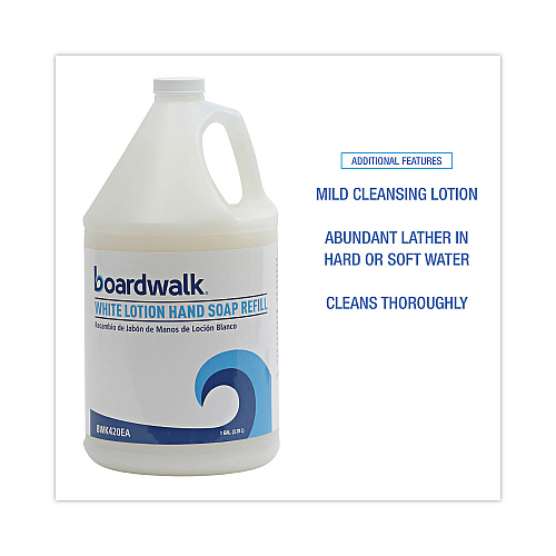 Boardwalk&reg; Mild Liquid Cherry Scent Cleansing Lotion Soap, 1 gal, Each (BWK420EA)