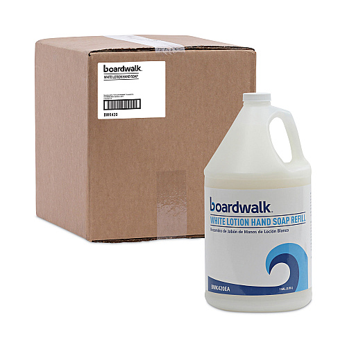 Boardwalk&reg; Mild Cleansing Lotion Soap, Cherry Scent, 1 gal Btl, 4/CT (BWK420CT)