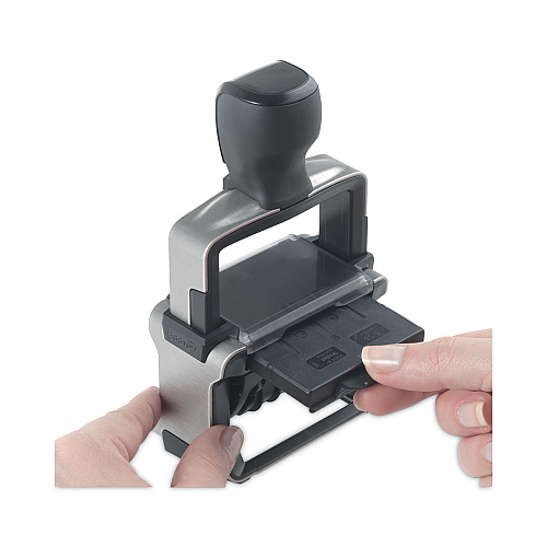 Trodat Professional 12-Message Date Stamp, Self-Inking, 2.25 x 0.38, Black (T5117)
