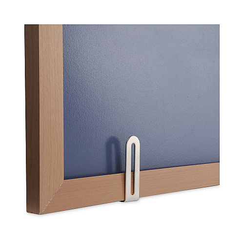 Universal Deluxe Melamine Dry Erase Board, 48 x 36, Melamine White Surface, Oak Fiberboard Frame (UNV43618)