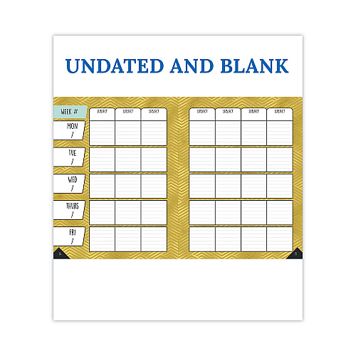 Carson-Dellosa Teacher Planner, Weekly/Monthly, Two-Page Spread (Seven Classes), 11 x 8.5, Multicolor Cover, 2022-2023 (105001)