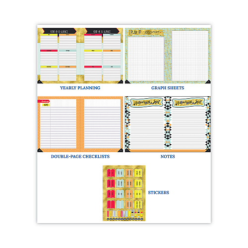 Carson-Dellosa Teacher Planner, Weekly/Monthly, Two-Page Spread (Seven Classes), 11 x 8.5, Multicolor Cover, 2022-2023 (105001)