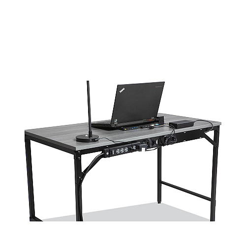 Safco Simple Work Desk, 45.5" x 23.5" x 29.5", Gray (5272BLGR)