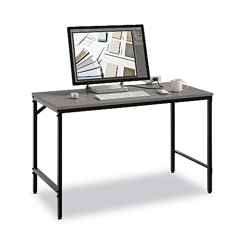 Safco Simple Work Desk, 45.5" x 23.5" x 29.5", Gray (5272BLGR)