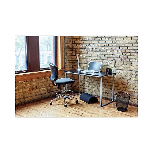 Safco Steel Desk, 47.25" x 24" x 28.75", Black/Silver (1943BLSL)