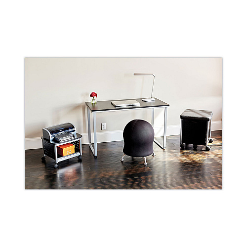 Safco Steel Desk, 47.25" x 24" x 28.75", Black/Silver (1943BLSL)