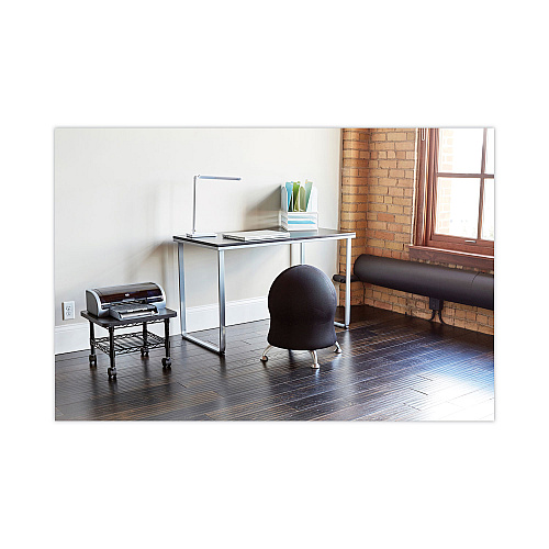 Safco Steel Desk, 47.25" x 24" x 28.75", Black/Silver (1943BLSL)