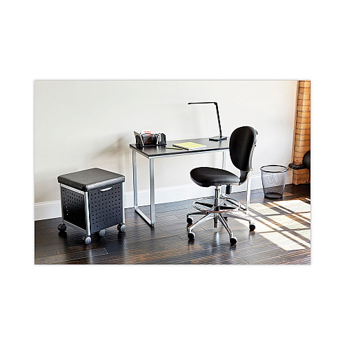 Safco Steel Desk, 47.25" x 24" x 28.75", Black/Silver (1943BLSL)