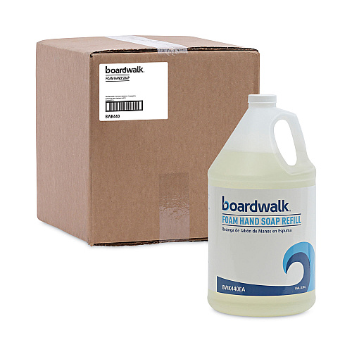 Boardwalk Foaming Hand Soap Refill, Herbal Mint Scent, 1 gal, 4/Carton (BWK440CT)