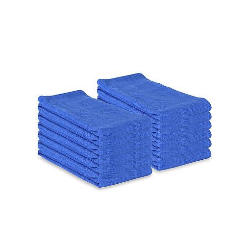 Huck Cotton Cleaning Towels 16x26 Blue - Pack Of 12 (ABSBNT-BLUE)