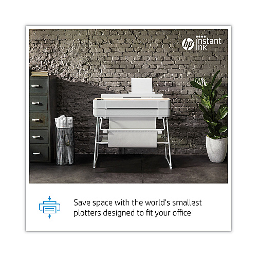HP DesignJet Studio 36" Large-Format Wireless Plotter Printer with Extended Warranty (5HB14H)