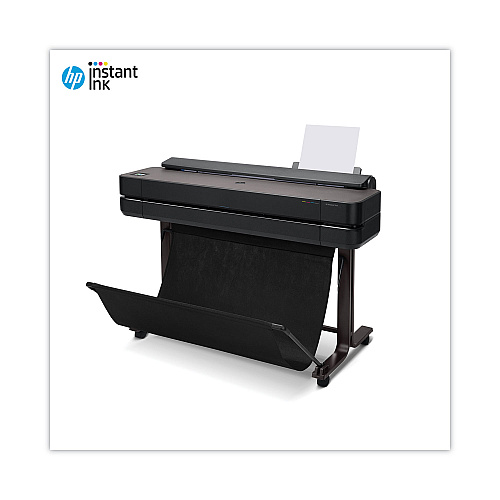 HP DesignJet T650 24" Large-Format Wireless Plotter Printer with Extended Warranty (5HB08H)