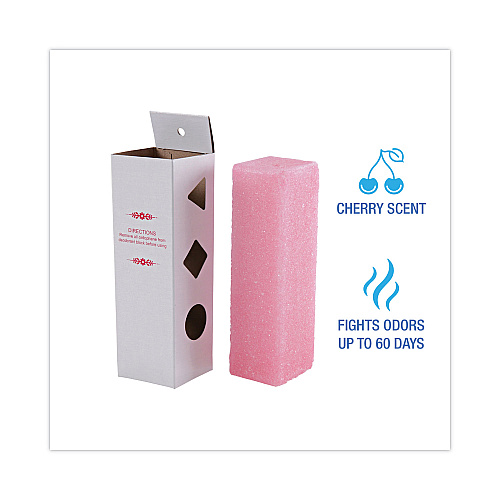 Boardwalk&reg; Deodorizing Para Wall Blocks, 24oz, Pink, Cherry, 6/Box (BWKW24)