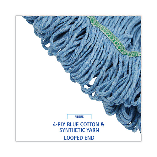 Boardwalk&reg; Narrowband Looped-End Medium Mop Heads, 12 Mop Heads (BWK502BLNBCT)