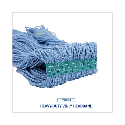 Boardwalk&reg; Narrowband Looped-End Medium Mop Heads, 12 Mop Heads (BWK502BLNBCT)