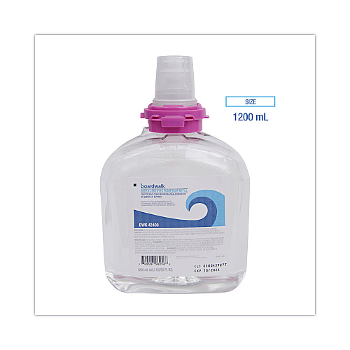 Boardwalk&reg;  Foam Soap Refill, Green Certified, 1,200 mL, 2 Bottles (BWK42400)