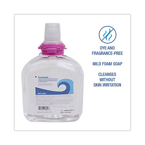 Boardwalk&reg;  Foam Soap Refill, Green Certified, 1,200 mL, 2 Bottles (BWK42400)
