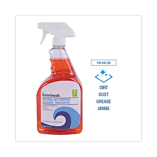 Boardwalk&reg; Natural All Purpose Cleaner, 32 oz., 12 Spray Bottles (BWK47112)