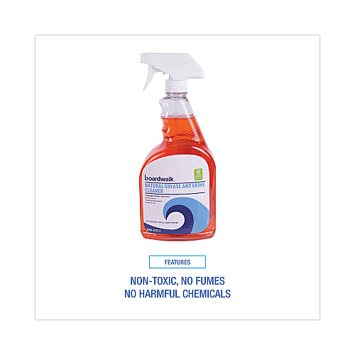 Boardwalk&reg; Green Natural Grease and Grime Cleaner, 32 oz Spray Bottle (BWK47612)