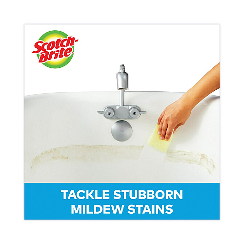 Scotch-Brite Dobie All-Purpose Cleaning Pad, 3.15 x 4.95, 2.24" Thick, Yellow, 24/Carton (56855)